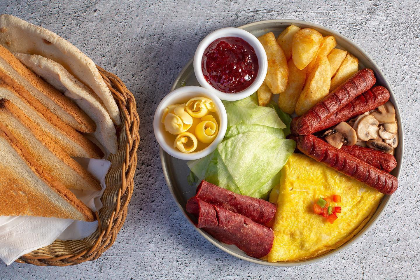 oldish English breakfast Cairo