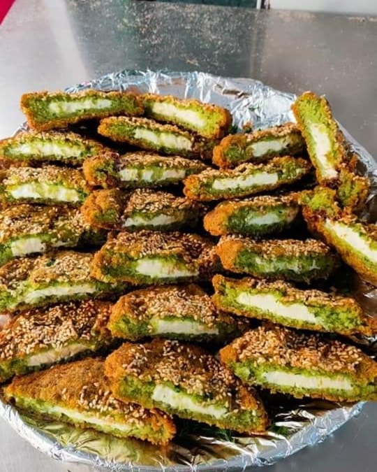 cheese stuffed Taamiya - Cairo