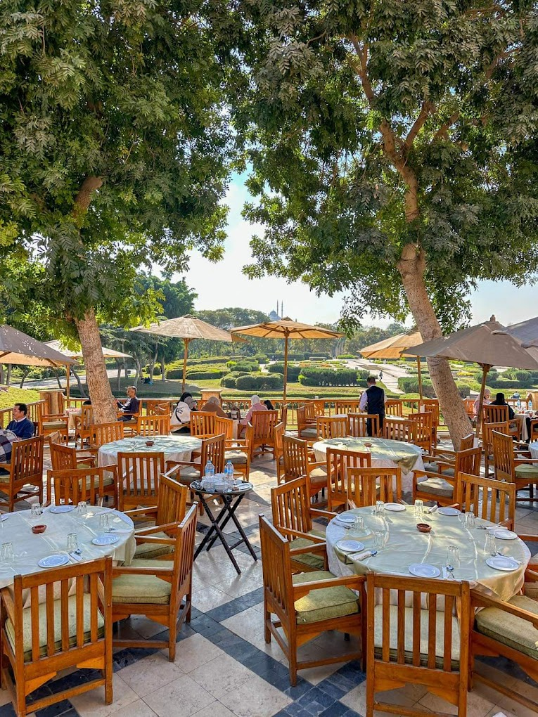 citadel cairo restaurant - breakfast with a view