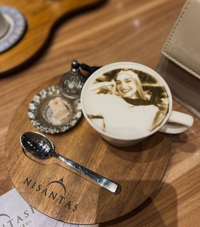 printing on coffee latte cairo